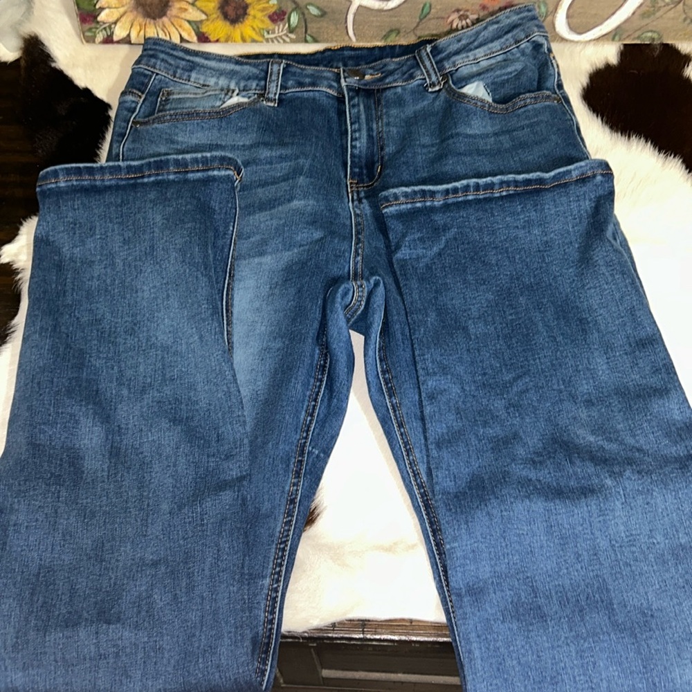 Straight leg jeans